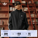 adidas通勤百搭经典休闲运动连帽夹克外套男女春夏阿迪达斯三叶草 黑色   L