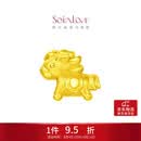 周大福SOINLOVE 萌宠 小金马生肖马转运珠黄金吊坠配手绳 VR2159礼物