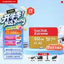 闪迪（SanDisk）512GB TF(MicroSD)内存卡4K极速金卡A2 V30 U3兼容大疆Pocket3/4P/Action 6运动相机/无人机存储卡