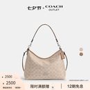 蔻驰（COACH）奥莱女士夏季女包经典标志LAUREL 31号流浪包单肩斜挎包腋下礼物 （升级款）SV/沙黄色/灰褐色