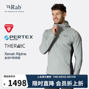 Rab睿坡Xenair Alpine户外徒步运动夹克连帽轻量金标P棉服男  QIP-41 黑色BLK S