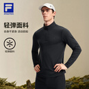 FILA斐乐针织长袖上衣26秋季新款男子健身运动半拉链基础长T