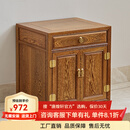 唐煌轩红木家具非洲鸡翅木(学名:非洲崖豆木)电视柜客厅矮柜仿古电视机地柜组合实木置物柜 边柜55*47*59cm
