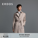 ERDOS 早秋轻盈亲肤舒适日常通勤男装经典战壕风衣 卡其 L 175/96A
