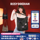 ROSYDOEDIANRDD有点东西在包里大容量托特包复古豹纹通勤背包单肩旅行包轻便 黑色豹纹