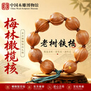 中国木雕博物馆正宗梅林铁核橄榄核手串男士收藏高端文玩原籽去霜送男友23*25