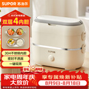 苏泊尔（SUPOR）电热饭盒 加热饭盒 双层四胆2L大容量便携式蒸煮热上班族多功能保温饭盒DH04FD815
