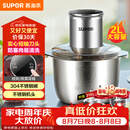 苏泊尔（SUPOR）绞肉机家用 绞馅机 碎肉机 电动多功能料理搅拌打肉饺子肉馅蒜蓉机JRJ02S-G200