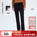 朗姿霍尔多巴吉白鹅绒复古微喇羽绒裤气质时尚通勤冬季新款 黑色 L