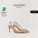 华伦天奴VALENTINO[礼物]女士 VLOGO SIGNATURE 漆皮高跟鞋 肉桂粉色（建议选小半码） 37.5
