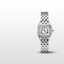 卡地亚(Cartier)猎豹系列石英手表女款白盘钢带22*30mmW4PN0016