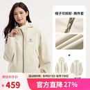 骆驼女装冲锋衣短款小个子外套新款三合一抓绒内胆防泼水防风夹克