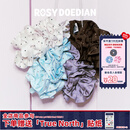 ROSYDOEDIAN 撇起系列 绣球发圈丸子头低马尾扎发头绳发圈头饰七夕礼物高颜值 白色波点