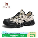 骆驼（CAMEL）RT-轻浪防撞透气水陆两穿溯溪运动凉鞋男 G16M076014 米白/黑 42