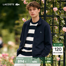 LACOSTE法国鳄鱼男装26春夏新款简约翻领拉链卫衣外套|SH0846 166/藏青色 XL 6
