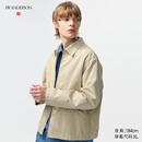优衣库休闲拉链茄克男装女装合作款/外套夹克484249 32 深米色 XS