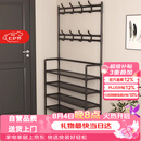 木双福鞋架门口多层家用鞋帽一体鞋柜出租屋置物架宿舍收纳柜