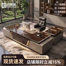巴梵斯（Baevians）E0级老板桌办公桌简约现代总裁桌轻奢大班台高级感办公室桌椅组合 3.8米文件柜