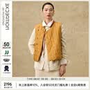 例外（EXCEPTION）女装新中式马甲提花匹绣百搭休闲感外套 土黄 M