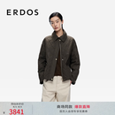 ERDOS 25秋冬通勤猎装夹克中性风休闲短外套女棉服外套 褐绿 M 165/84A