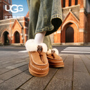 UGG秋季女士时尚舒适保暖厚底一脚蹬懒人毛毛鞋 1158258CHE|栗色 38