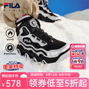 FILA儿童童鞋棉靴2025年冬季男中大童儿童棉鞋 黑/太空银-BS 42