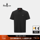 比音勒芬【绅领T】2026夏季新款男士户外休闲防晒吸湿速干翻领短柚POLO衫 07黑色 XL （110）