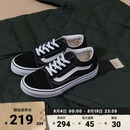 VANS范斯童鞋官方 Old Skool黑色经典款中大童板鞋运动鞋 黑色 34 实测内长21cm