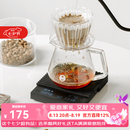 泰摩 黑镜BASIC意式手冲咖啡秤 吧台可计时称重咖啡电子称  0.1g-2kg 黑镜basic3咖啡电子秤-黑色