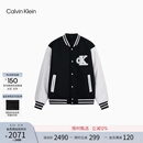 Calvin KleinJeans26秋季新款男士美式潮流学院风ck撞色拼接宽松棒球棉服外套