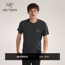ARC'TERYX始祖鸟 MOTUS CREW ARC'WORD SS 男子 运动短袖T恤 BLACK HEATHER/黑灰色 M