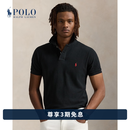 Polo Ralph Lauren 拉夫劳伦【七夕礼物】 男装 经典款修身网眼布短袖网球衫RL13502 001-黑色 XL