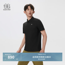 KOLON SPORT/可隆户外休闲衣 男士抗皱透湿AIRMESH热压POLO衫 LHPT6MN087-BK 黑色 （尺码偏小） 2XL 185/104A