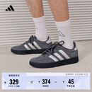 adidas「T头鞋」BARREDA休闲板鞋德训鞋男女阿迪达斯轻运动   深灰/金属银   42