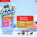 闪迪（SanDisk）256GB TF(MicroSD)内存卡4K极速金卡A2 V30 U3兼容大疆Pocket3/4P/Action 6运动相机/无人机存储卡