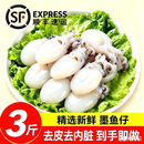 【到手3斤】新鲜冷冻墨鱼仔去皮去内脏免清理捞汁海鲜顺丰包邮 精品新鲜墨鱼仔【3斤重】去皮去内脏 产地直发【约80-100个左右】顺丰冷链包邮