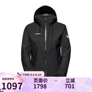 猛犸象（MAMMUT）Alto系列户外防风防水轻量舒适硬壳冲锋衣 1010-30670-女款-0001-黑色-Alto Light HS S