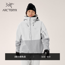 ARC'TERYX始祖鸟 INCENDIA JACKET GORE-TEX 防水 女子 滑雪滑雪夹克 隐秘灰/极地白 XS