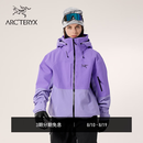 ARC'TERYX始祖鸟 INCENDIA JACKET GORE-TEX 防水 女子 滑雪滑雪夹克 ASTER / BLACK/山菀紫/黑色 L