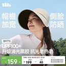 蕉下（beneunder）鸭舌帽棒球帽女士帽子大帽檐全脸黑胶遮阳帽男士帽子防晒帽BM715