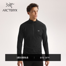 ARC'TERYX始祖鸟 RHO MERINO WOOL ZIP NECK 男子 内层长袖上装 BLACK/黑色 L