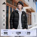 adidas 600蓬休闲保暖鸭绒羽绒服男秋冬 80绒子阿迪达斯轻运动   黑色   XL