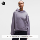 lululemon丨Steady State 女士超宽松款连帽卫衣*拉绒  LW3KJXS 葡萄朦胧紫 M