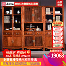 善匠良品 红木家具非洲花梨（学名：刺猬紫檀）实木书柜博古架 多宝阁 书架置物架展示架 单个(旁边或中间)