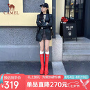 骆驼（CAMEL）彩虹雨靴女晴雨两穿新款户外休闲长靴 L25W577028 红色 37