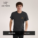 ARC'TERYX始祖鸟 MOTUS CREW ARC'WORD SS 男子 运动短袖T恤 BLACK HEATHER/黑灰色 M