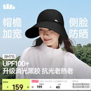 蕉下（beneunder）鸭舌帽棒球帽女士帽子大帽檐全脸黑胶遮阳帽男士帽子防晒帽BM715