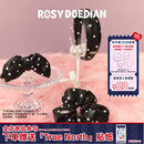 ROSYDOEDIAN 撇起系列波点发饰可爱黑白波点发箍发夹发圈发卡皮筋夹子头饰 波点香蕉夹