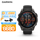 佳明（GARMIN）Fenix8旗舰黑-47mm飞耐时8户外运动手表心率跑步骑行滑雪