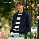 LACOSTE法国鳄鱼男装26春夏新款简约翻领拉链卫衣外套|SH0846 166/藏青色 XL 6